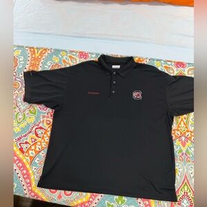 Columbia Black Polo with Red Logo